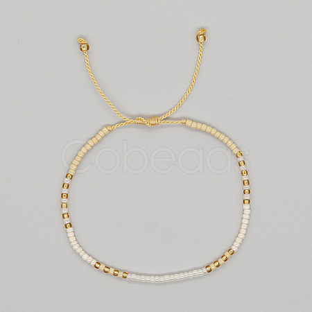Glass Seed Braided Beaded Bracelets XC9959-13-1