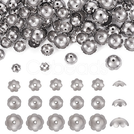 360Pcs 3 Styles 316 Stainless Steel Spacer Beads STAS-TA0005-35-1