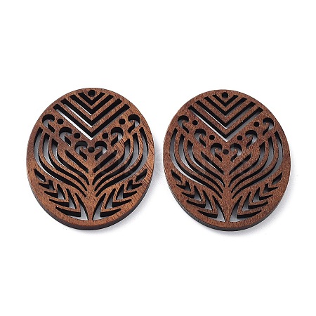 Walnut Wood Laser Cut Pendants WOOD-Q051-04E-1
