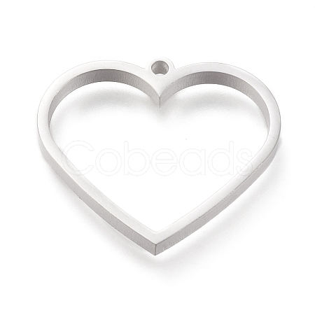 Non-Tarnish 304 Stainless Steel Open Back Bezel Pendants STAS-K208-09P-A-1