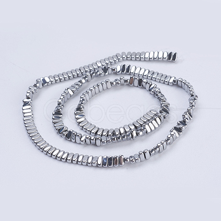 Electroplate Non-magnetic Synthetic Hematite Beads Strands G-J382-2x4x2mm-A06-1