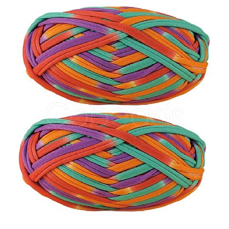 Super Bulky Polyester T-Shirt Cloth Strip Yarn OCOR-SZ0002-10G-1