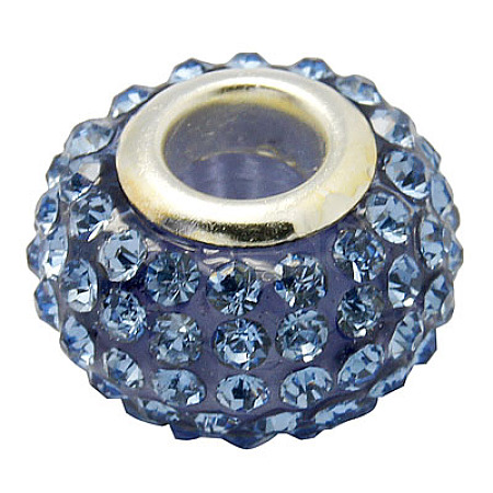 Resin Rhinestone Beads CPDL-H001-10x7mm-1-1