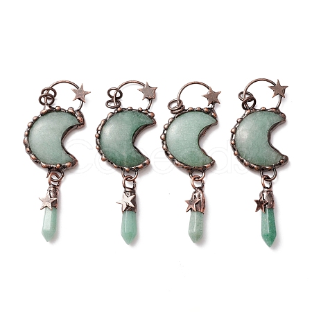 Natural Green Aventurine Big Pendants G-M383-25A-1