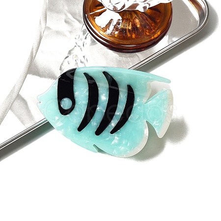 Fish Shape Cellulose Acetate Claw Hair Clips PW-WGA66F4-02-1