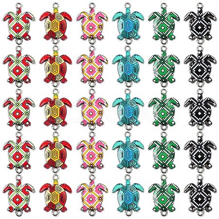 30Pcs Printed Alloy Links/Connectors ENAM-YW0005-38-1