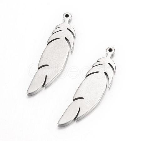 Tarnish Resistant 304 Stainless Steel Pendants X-STAS-S054-60-1