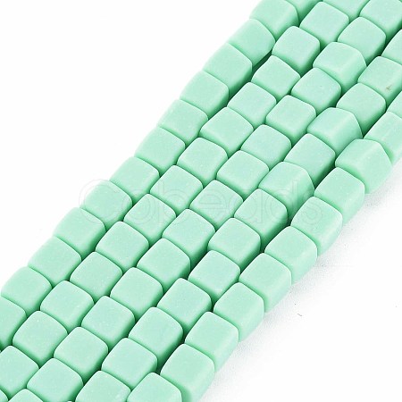 Handmade Polymer Clay Beads Strands X-CLAY-T020-09B-1