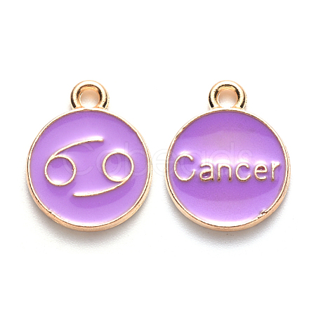 Alloy Enamel Pendants ENAM-S124-01B-01D-1