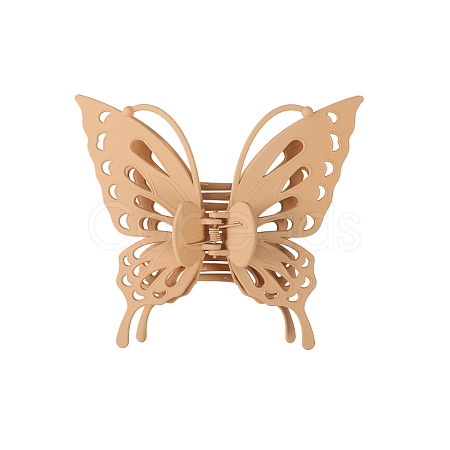 Hollow Butterfly Shape Plastic Large Claw Hair Clips PW-WG59392-04-1