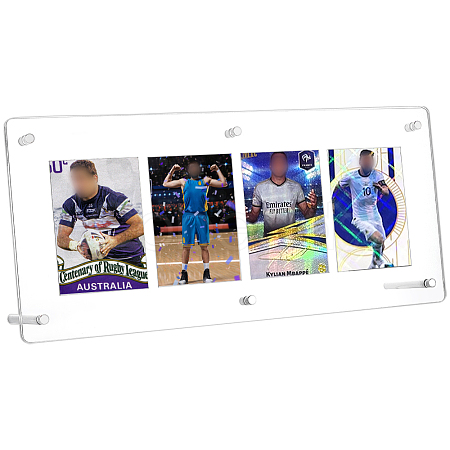 Acrylic and Iron Card Sleeve  Display Stands ODIS-WH0100-06-1