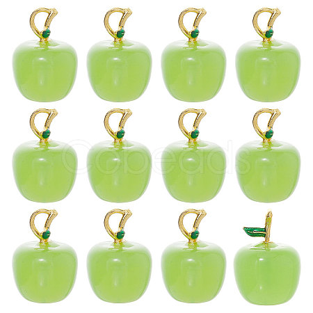 12Pcs Handmade Lampwork Pendants LAMP-CA0001-13A-1