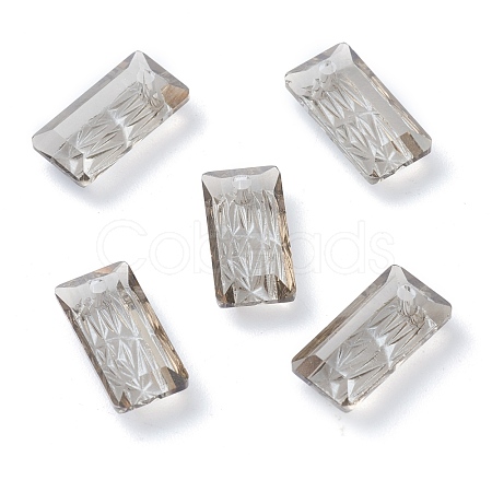 Embossed Glass Rhinestone Pendants GLAA-J101-07A-001SA-1