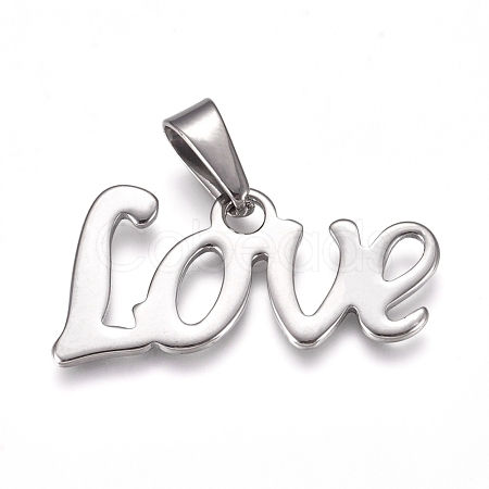 Tarnish Resistant 304 Stainless Steel Pendants STAS-I135-01P-1