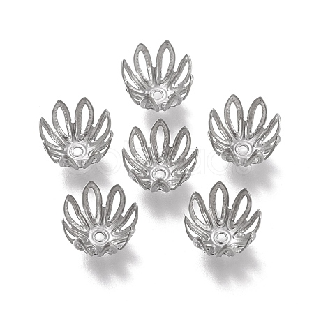 Non-Tarnish 304 Stainless Steel Fancy Bead Caps STAS-K194-17P-1