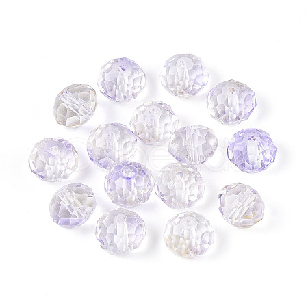Baking Paint Transparent Glass Beads X1-GLAA-N011-10mm-06-1