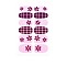 Flower Series Full Cover Nail Decal Stickers, Self Adhesive, Nail Decoration for Women Girls Kids, Pearl Pink, 25.5x10~16.5mm, 12pcs/sheet