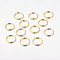 Open Jump Rings Brass Jump Rings, Cadmium Free & Lead Free, Golden, 10x1mm, 18 Gauge, Inner Diameter: 8mm, about 2600pcs/500g