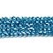 Transparent Electroplate Glass Beads Strands, Pearl Luster Plated, Faceted, Bicone, Steel Blue, 3.5~3.8mm, about 113~115pcs/strand, 36~36.5cm