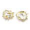 Alloy Pendants, Lead Free & Nickel Free & Cadmium Free, Heart, Light Gold, 20x20.5x4mm, Hole: 1.6mm