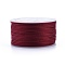 Polyester Braided Cords, for Jewelry Making Beading Crafting, Dark Red, 2mm, about 21.87 yards(20m)/roll