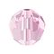 Preciosa&reg Crystal Beads, Czech Crystal, 451 19 602 Round, 70220 Pink Sapphire, 6mm, Hole: 1.2mm