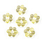 Transparent Acrylic Bead Frames, Flower, Champagne Yellow, 16.5x15.5x6mm, Hole: 2mm, about 674pcs/500g