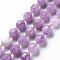 Natural Dolomite Beads Strands, Dyed, Faceted, with Seed Beads, Double Terminated Point Prism Beads, Bicone, Medium Purple, 11~12x10~11.5mm, Hole: 1.5mm, about 27~28pcs/strand, 14.57 inch~15.16 inch(37cm~38.5cm)