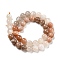 Natural Multi-Moonstone Beads Strands, Round, 10mm, Hole: 0.9mm, about 38~40pcs/strand, 15.47''~15.87''(39.3~40.3cm)