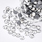 Hotfix Rhinestone, Glass Rhinestone Flat Back Cabochons, Half Round, Jet Metallic Silver, SS8, 2.3~2.4x1mm, about 1440pcs/bag