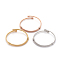 304 Stainless Steel Torque Bangle Sets, Cuff Bangle Sets, Mixed Color, 2-1/8 inch(5.45cm), 3pcs/set