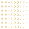DIY Moon & Star & Sun Earring Making Kit KK-HY0003-49-1