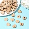 Lovely 2-hole Basic Sewing Button in Heart Shape NNA0Z9E-5