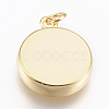 Brass Pendant Cabochon Settings KK-P146-08G-2