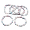 AB Color Faceted Rondelle Glass Beaded Stretch Bracelets for Women BJEW-PH01820-09-1