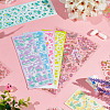 8 Styles Laser PVC Stickers AJEW-TA0001-56-5