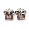 Brass with Glass Rhinestone Charms KK-H455-36P-1