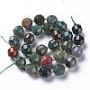 Natural Indian Agate Beads Strands G-T131-124-2