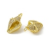 Rack Plating Brass Micro Pave Cubic Zirconia Pendants X-KK-C007-30G-3
