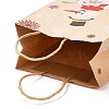 Christmas Theme Hot Stamping Rectangle Paper Bags CARB-F011-02E-5