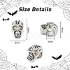 DICOSMETIC 50Pcs Skull Alloy European Beads FIND-DC0002-63-2