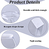 Hexagon Plastic Screw Top Bead Jars with White Lid CON-WH20029-001A-6