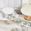 4.9~5 Yards Polyester Embroidery Organza Flower Trim Ribbon OCOR-CY0001-15B-4