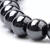 Non-magnetic Synthetic Hematite Beads Strands G-S259-44-6mm-3