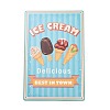 Vintage Metal Tin Sign AJEW-XCP0002-06-2