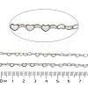 304 Stainless Steel Heart Link Chains CHS-A016-34A-P01-2
