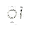 Iron Open Jump Rings IFIN-YW0001-41P-4