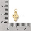 Brass Micro Pave Cubic Zirconia Pendants KK-D431-069G-3