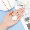Alloy Rhinestone Pendant Necklaces NJEW-WH0008-01G-3