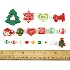 100Pcs 19 Styles Christmas Acrylic Beads MACR-FS0002-33-5